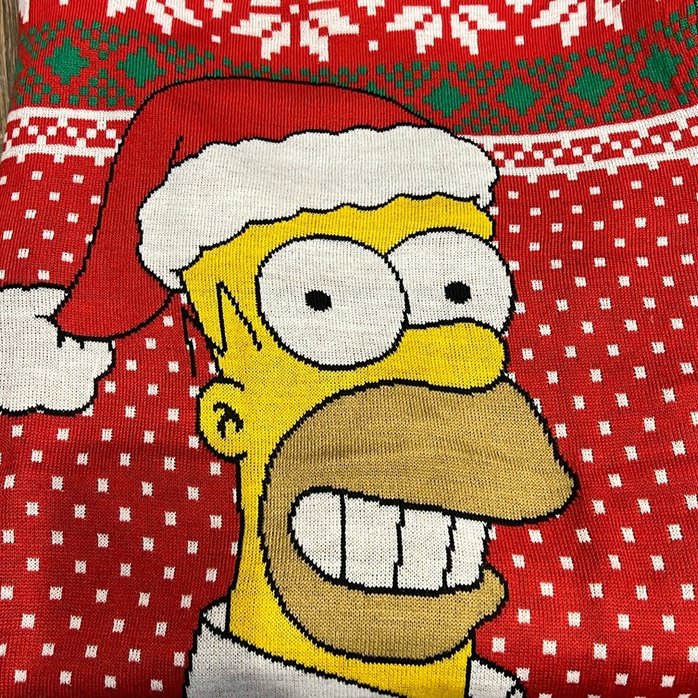 NWT The Simpsons Homer Simpson Holiday Ugly Sweater- Multiple Sizes Available